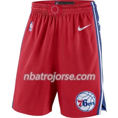 Philadelphia 76ers Män Shorts Röd 2018-19 Nike Swingman
